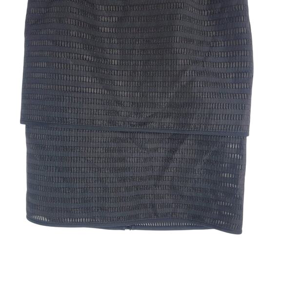 NEW Tibi Tiered Pencil Skirt Black Back 2 Way Zip Size 0 - Picture 3 of 7